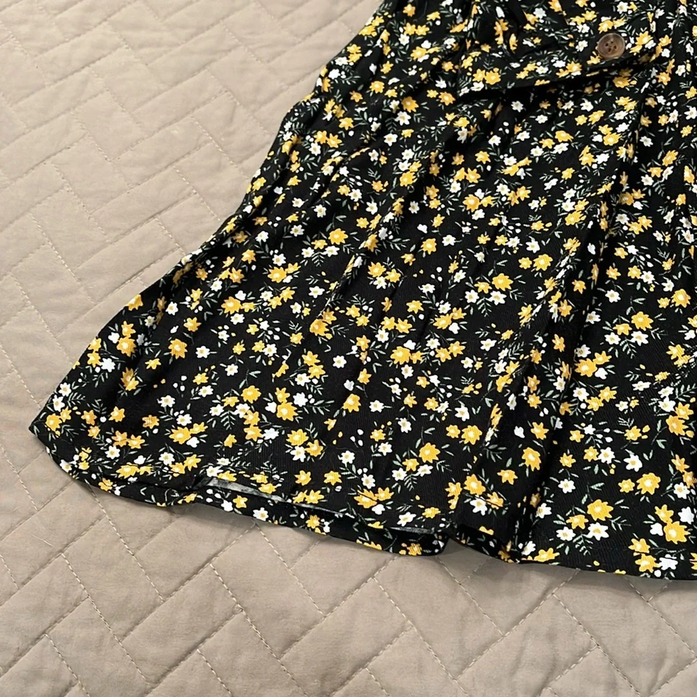 TAHARI Girls Printed Woven Dress With Scrunchie / NWT/ Size 6